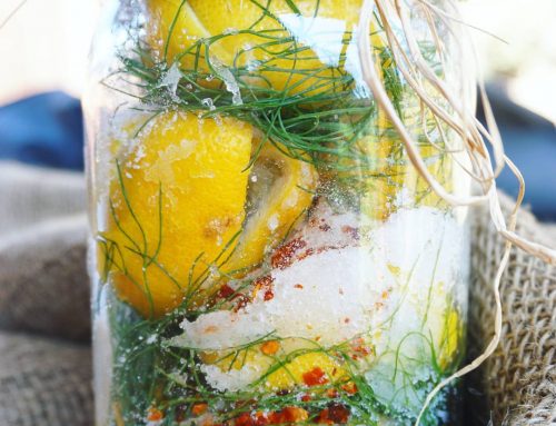 Moroccan salt preserved lemons with fennel and chili flake