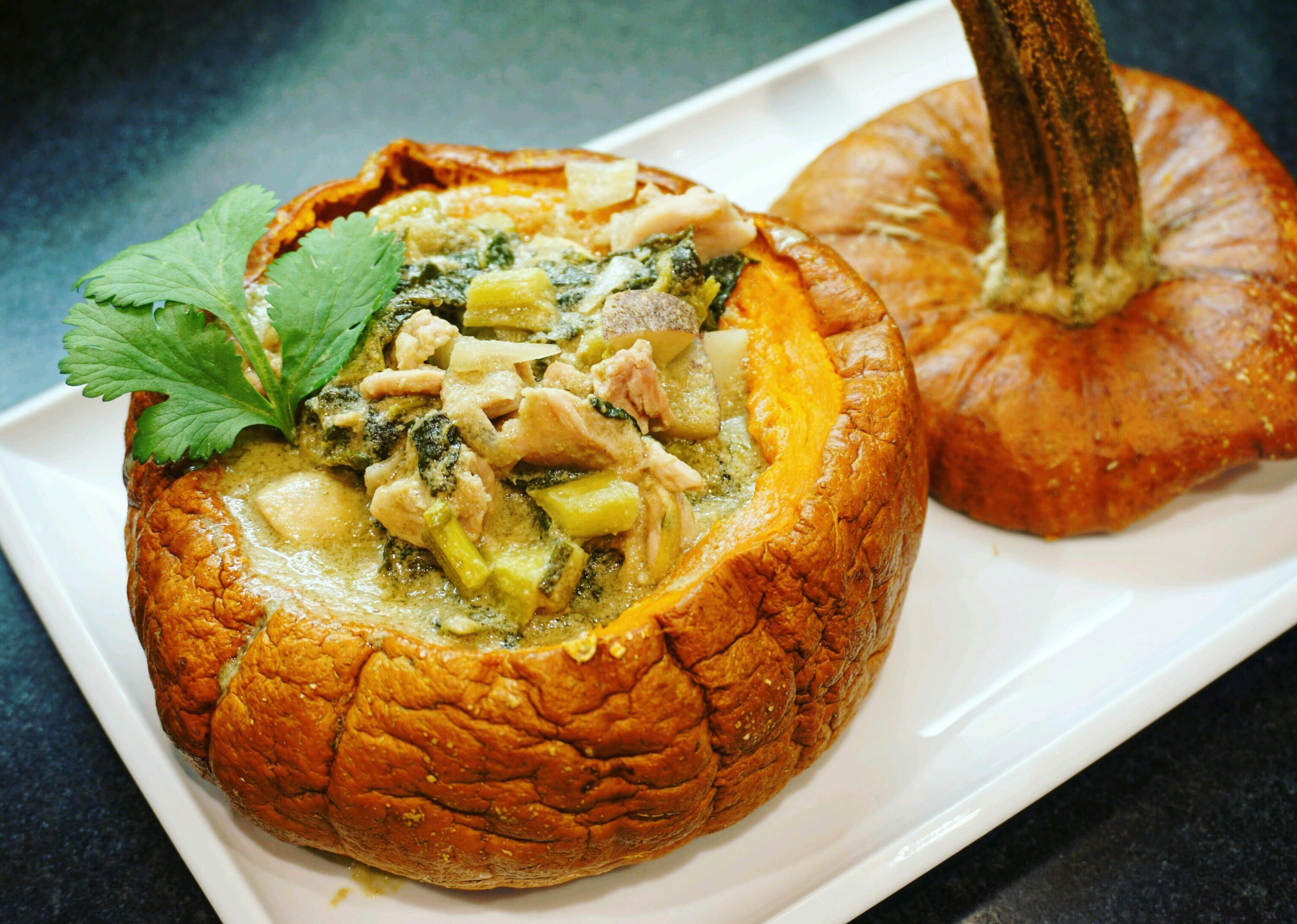 Pumpkin with Thai Green Curry